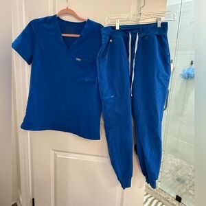 Figs Women's royal Blue Scrub set
